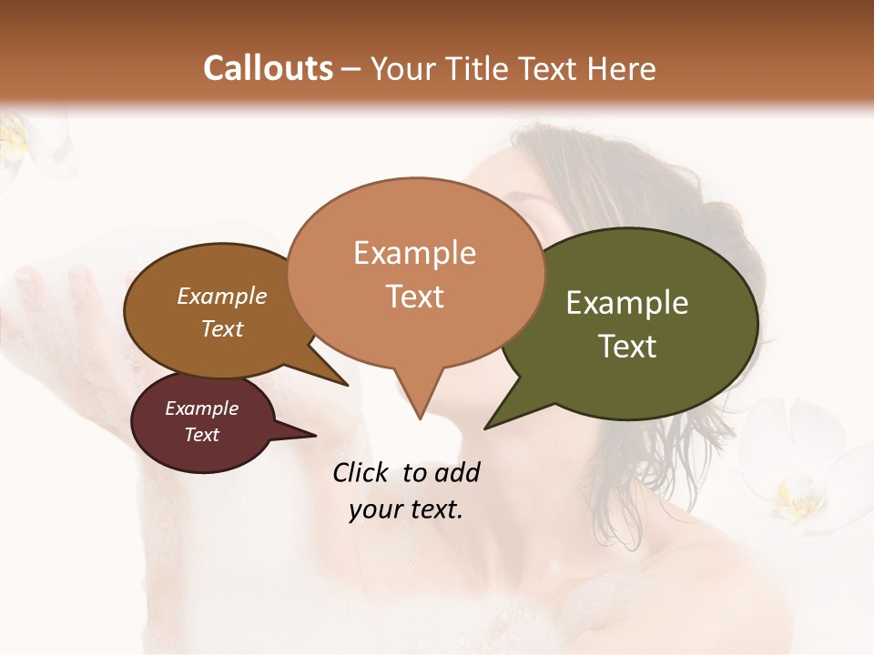 Water Exotic Foam PowerPoint Template