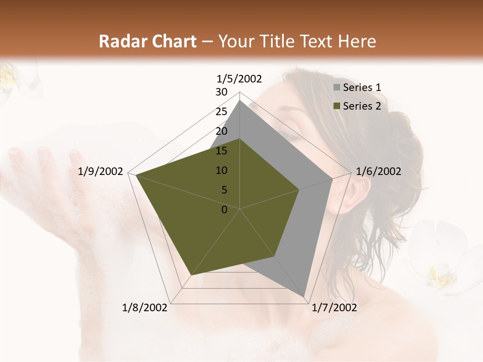 Water Exotic Foam PowerPoint Template