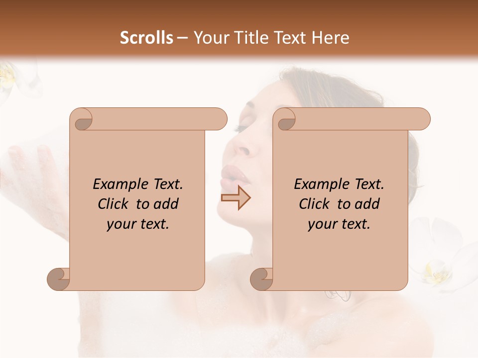 Water Exotic Foam PowerPoint Template