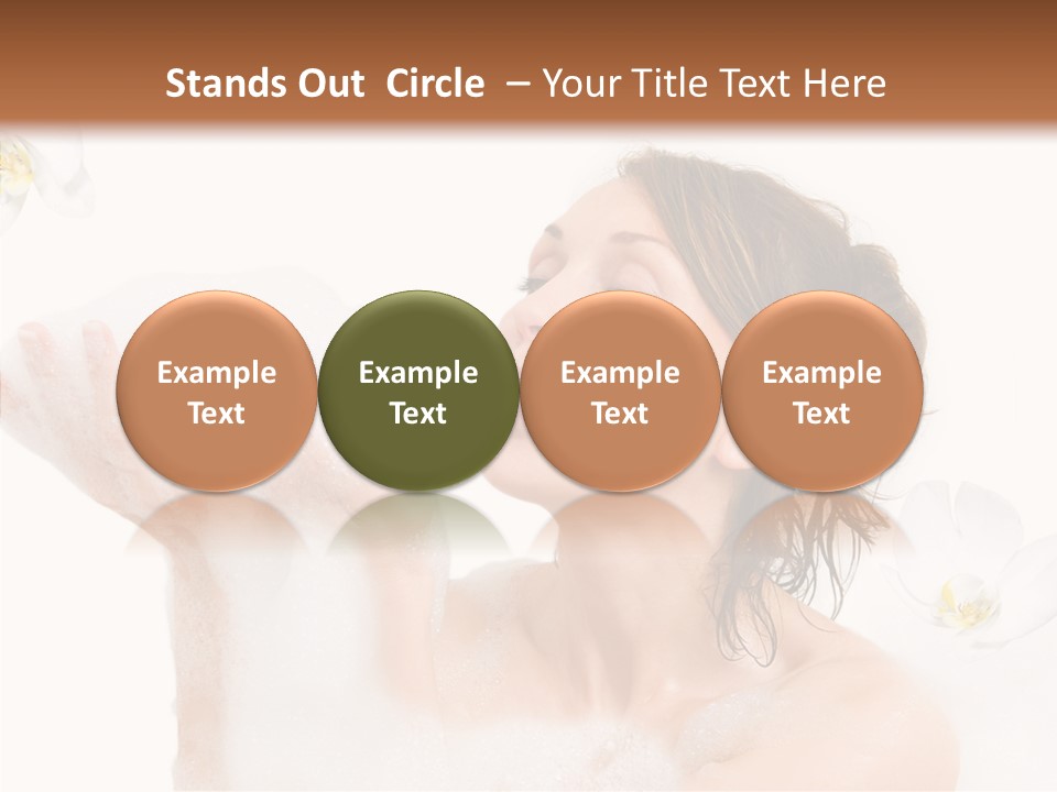 Water Exotic Foam PowerPoint Template