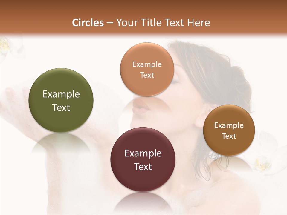 Water Exotic Foam PowerPoint Template