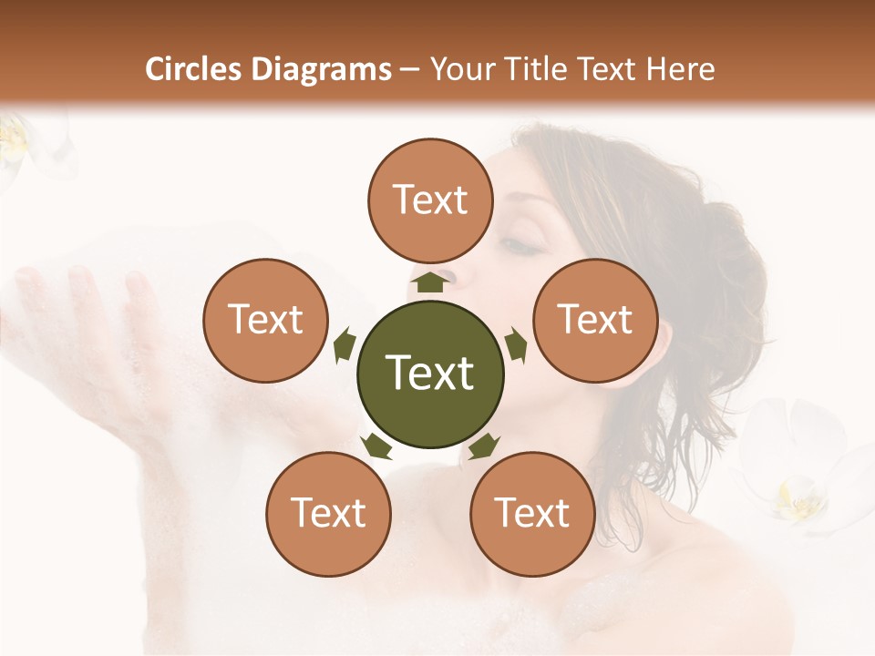 Water Exotic Foam PowerPoint Template