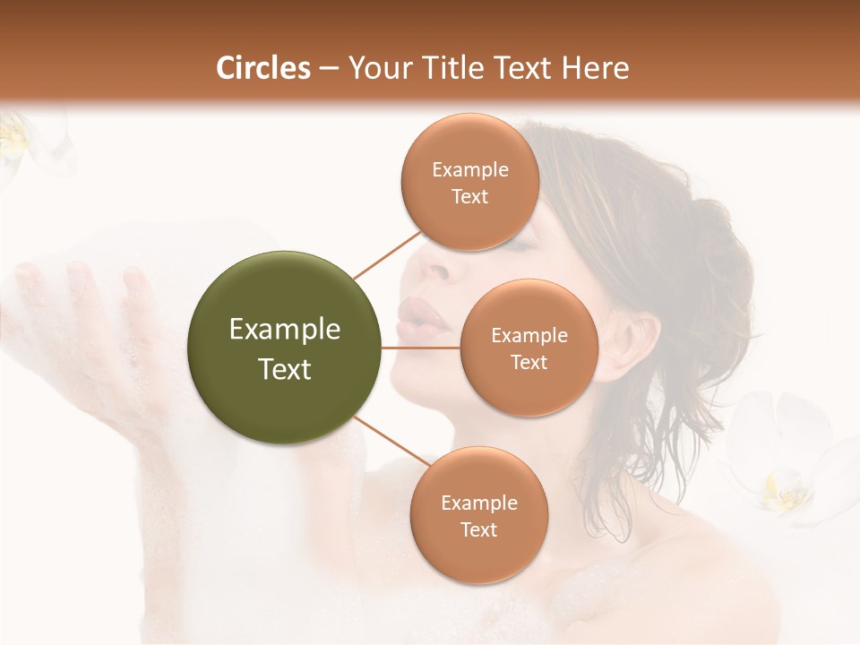 Water Exotic Foam PowerPoint Template