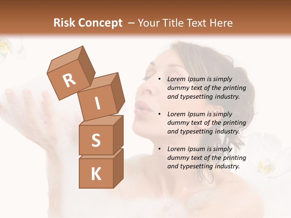 Water Exotic Foam PowerPoint Template