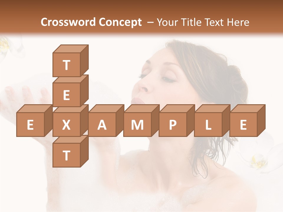 Water Exotic Foam PowerPoint Template