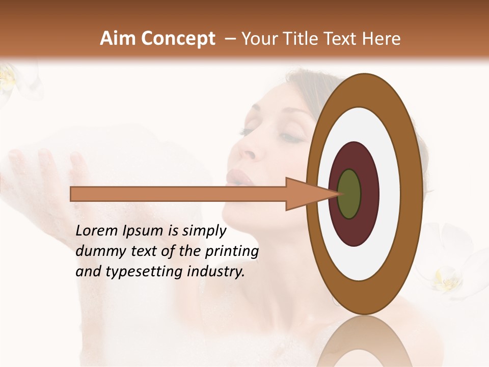 Water Exotic Foam PowerPoint Template