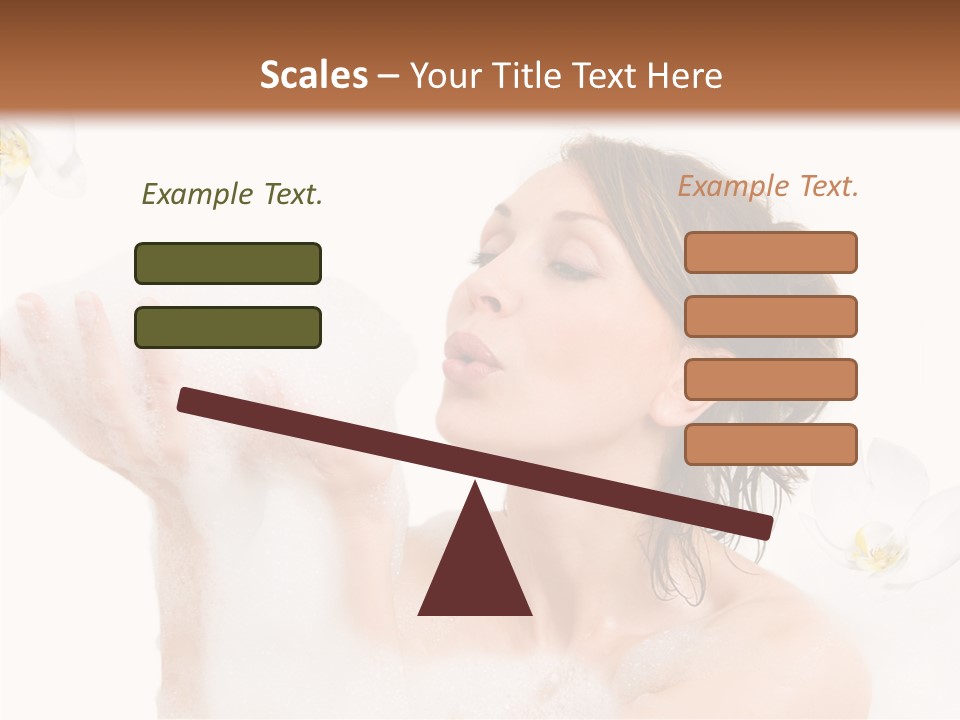 Water Exotic Foam PowerPoint Template