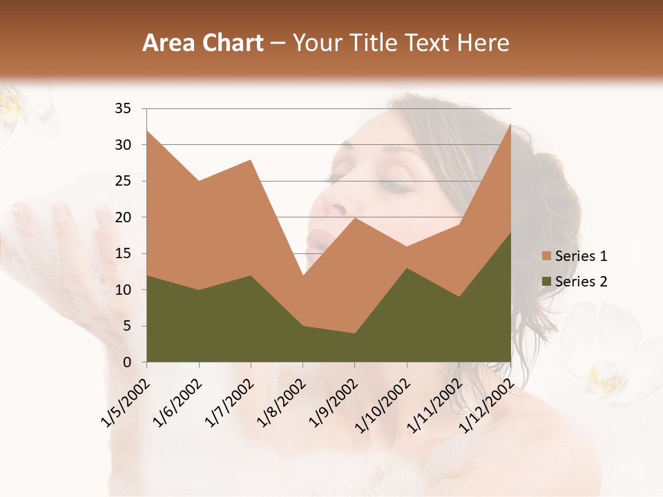 Water Exotic Foam PowerPoint Template