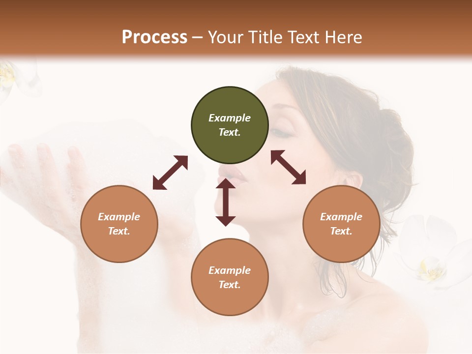 Water Exotic Foam PowerPoint Template