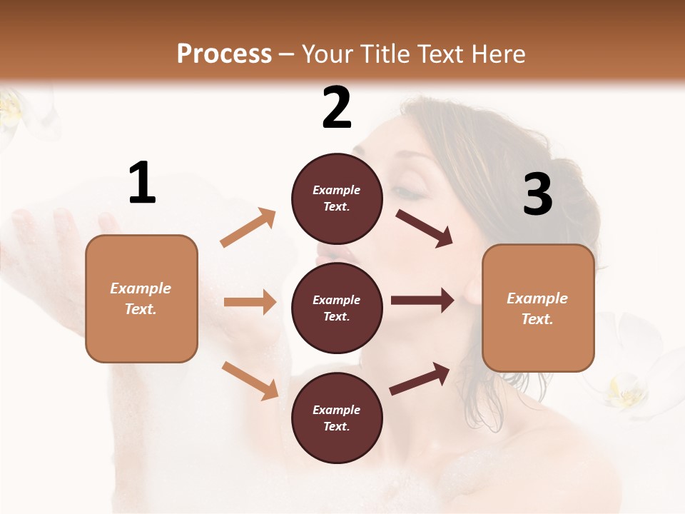 Water Exotic Foam PowerPoint Template