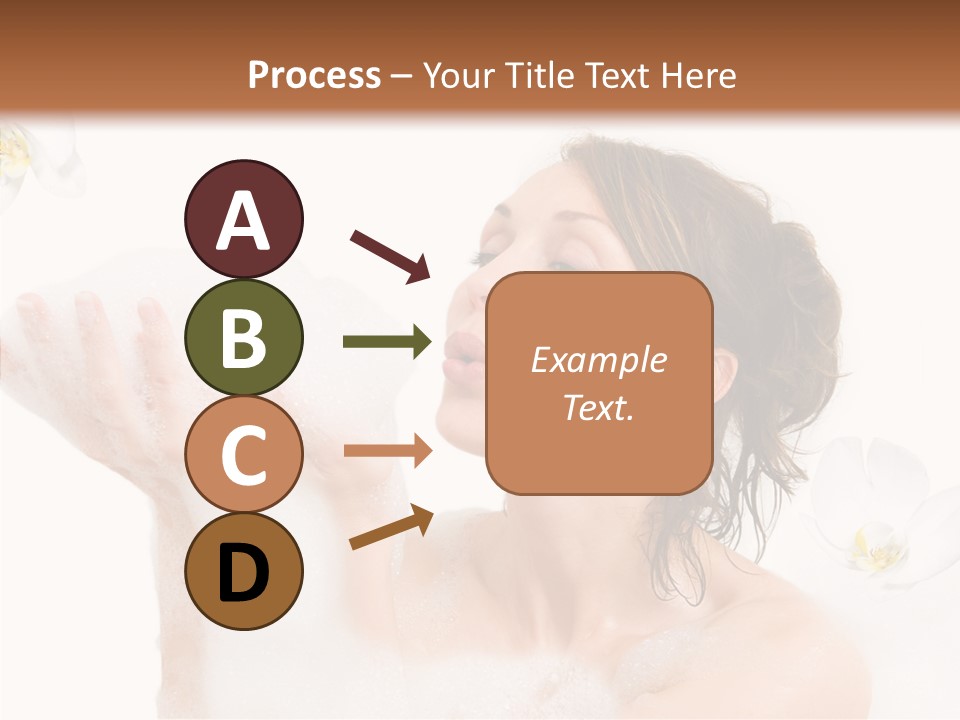 Water Exotic Foam PowerPoint Template