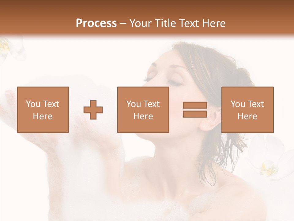 Water Exotic Foam PowerPoint Template