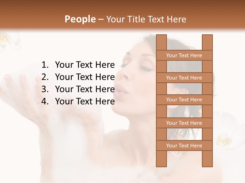 Water Exotic Foam PowerPoint Template