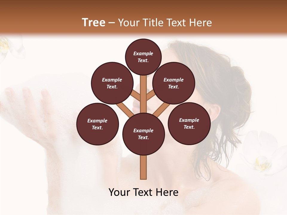 Water Exotic Foam PowerPoint Template