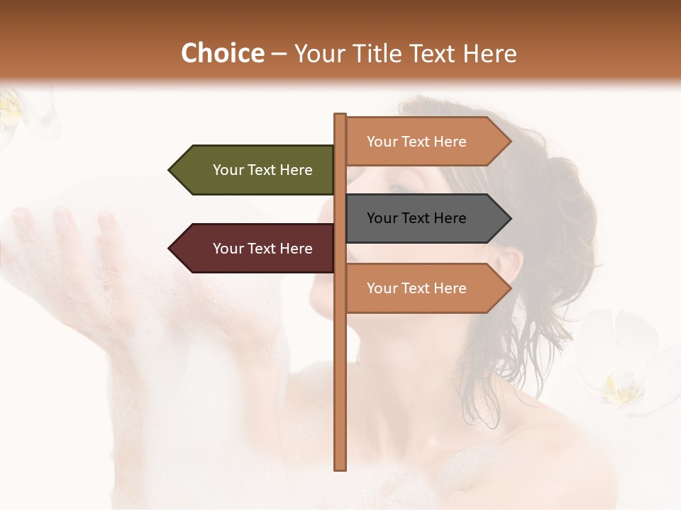 Water Exotic Foam PowerPoint Template