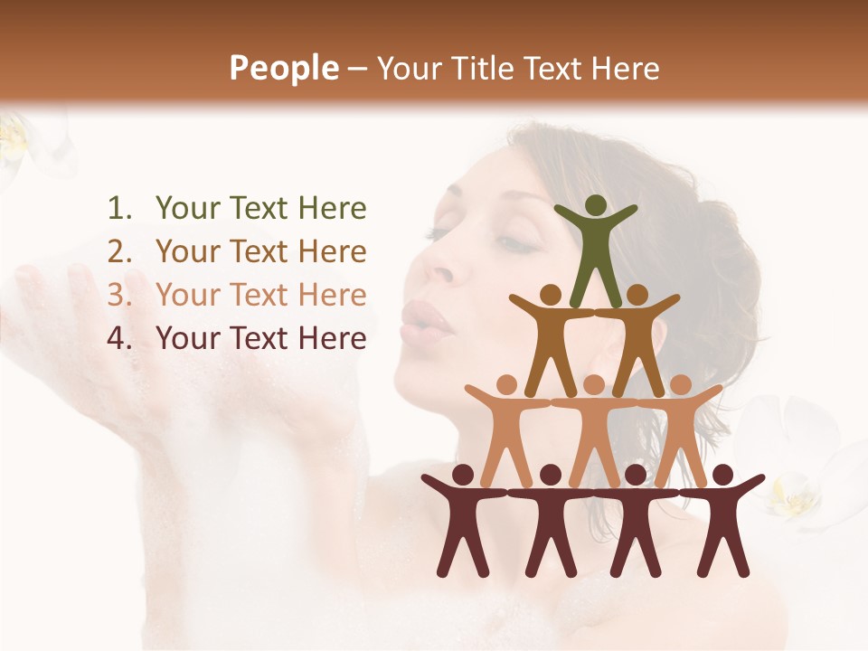 Water Exotic Foam PowerPoint Template