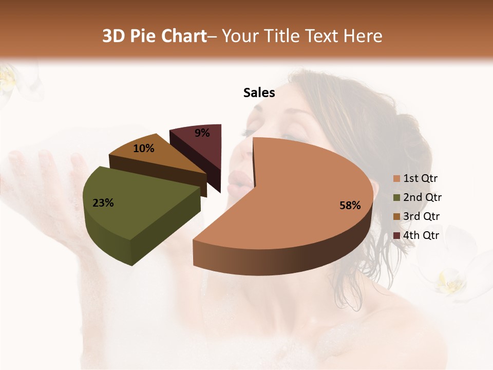 Water Exotic Foam PowerPoint Template