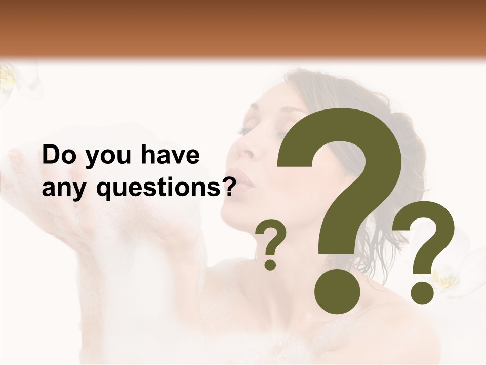 Water Exotic Foam PowerPoint Template