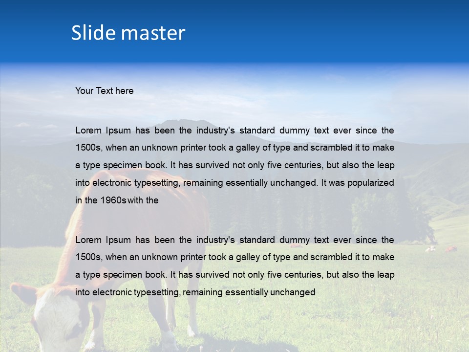 Herd Altai Forest PowerPoint Template