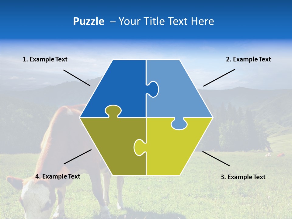 Herd Altai Forest PowerPoint Template