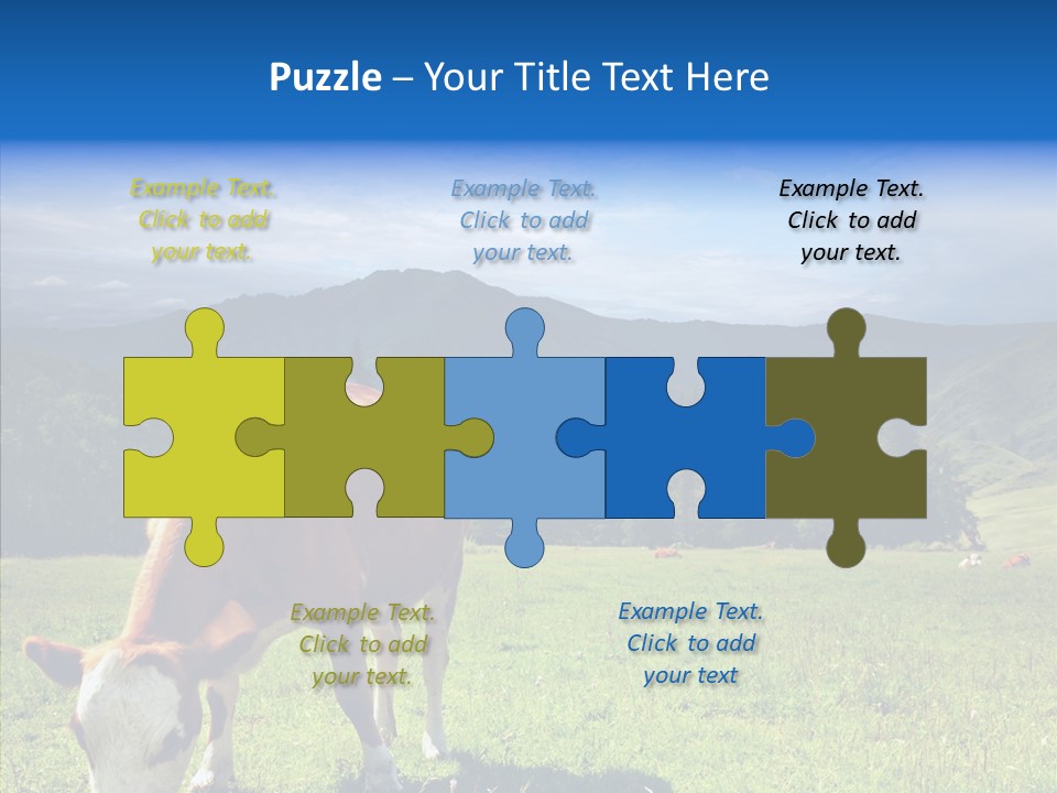 Herd Altai Forest PowerPoint Template