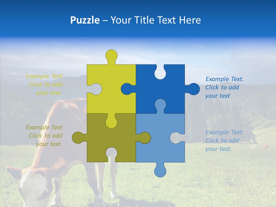 Herd Altai Forest PowerPoint Template