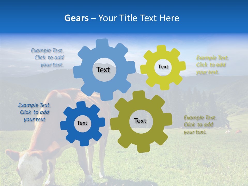 Herd Altai Forest PowerPoint Template