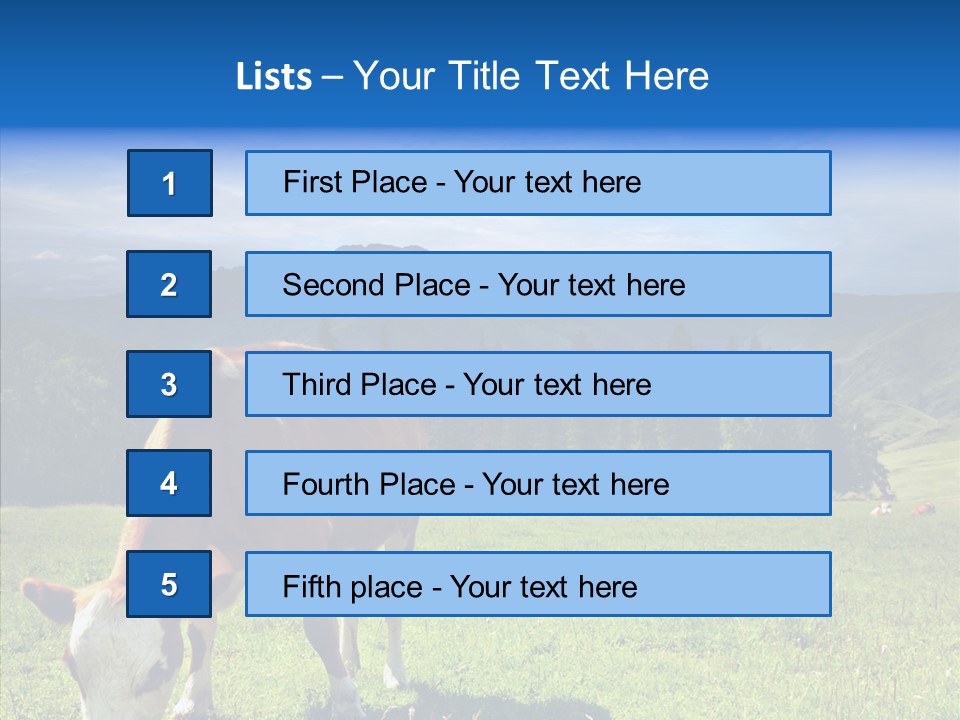 Herd Altai Forest PowerPoint Template