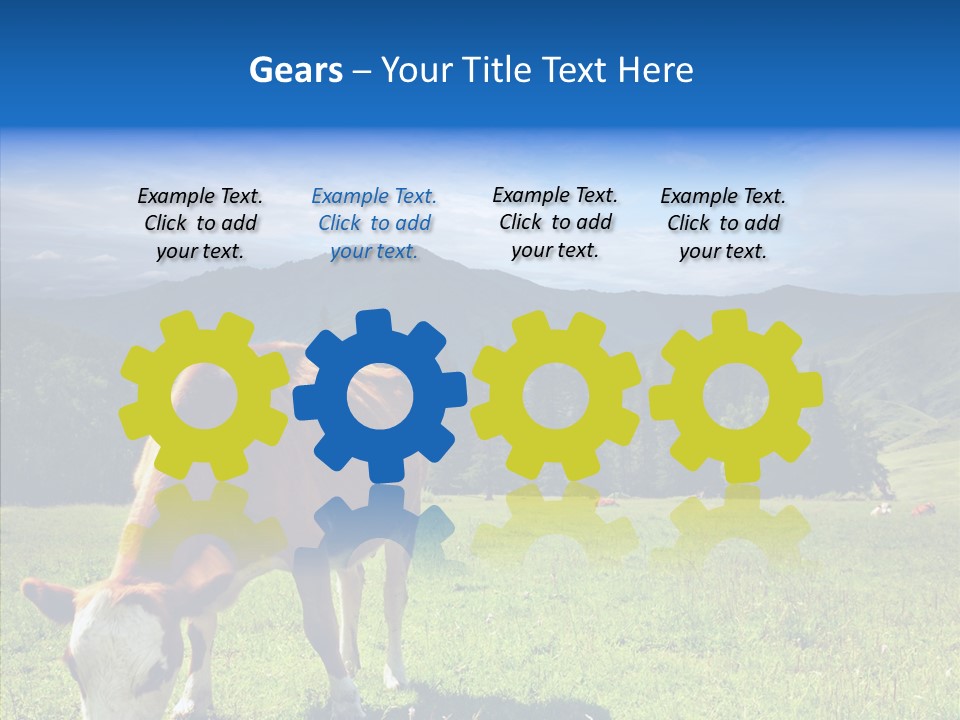 Herd Altai Forest PowerPoint Template