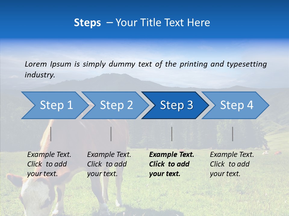 Herd Altai Forest PowerPoint Template