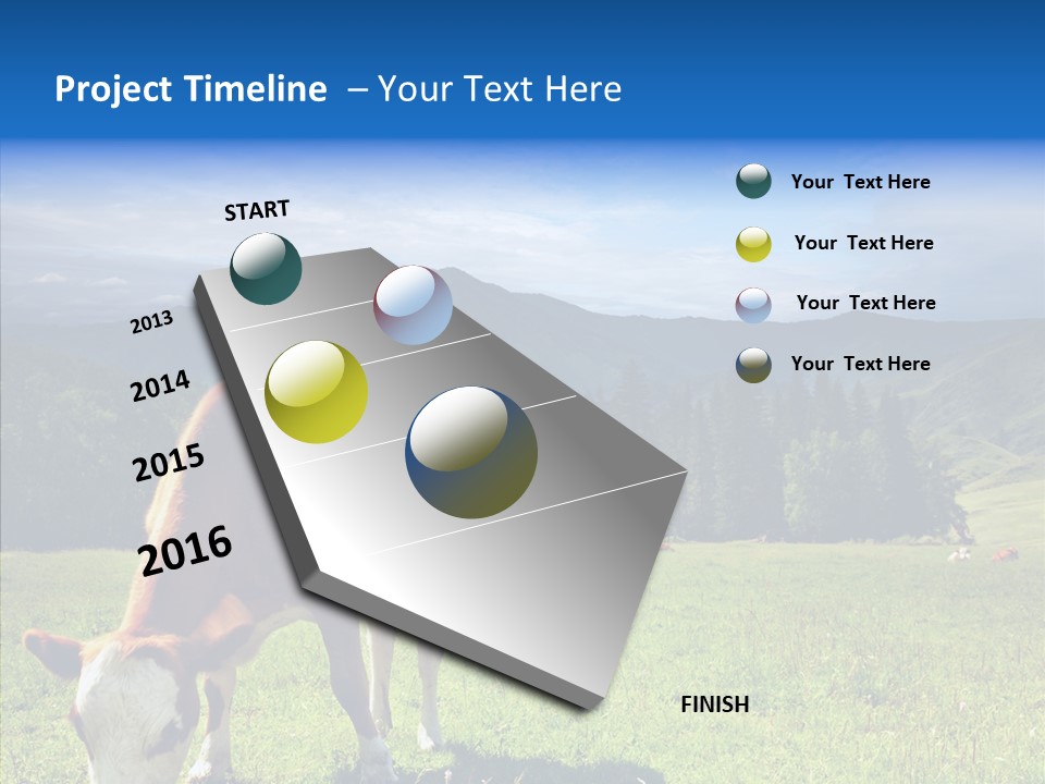Herd Altai Forest PowerPoint Template