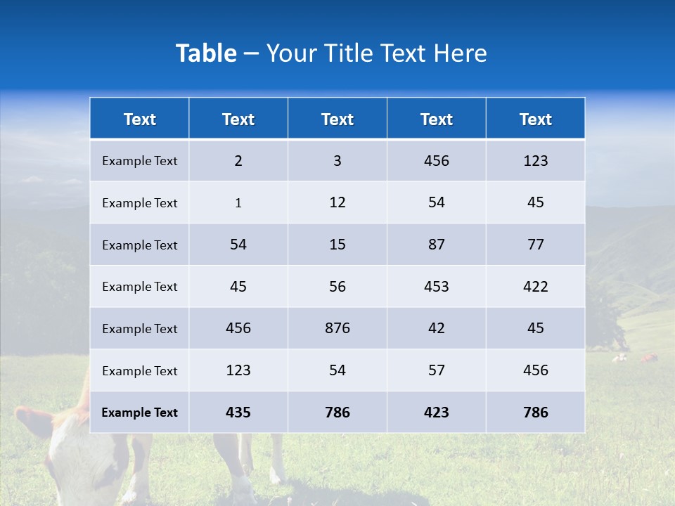 Herd Altai Forest PowerPoint Template