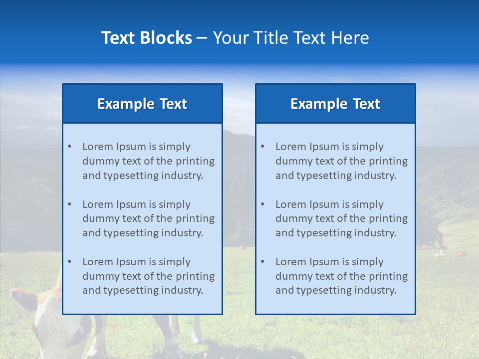 Herd Altai Forest PowerPoint Template