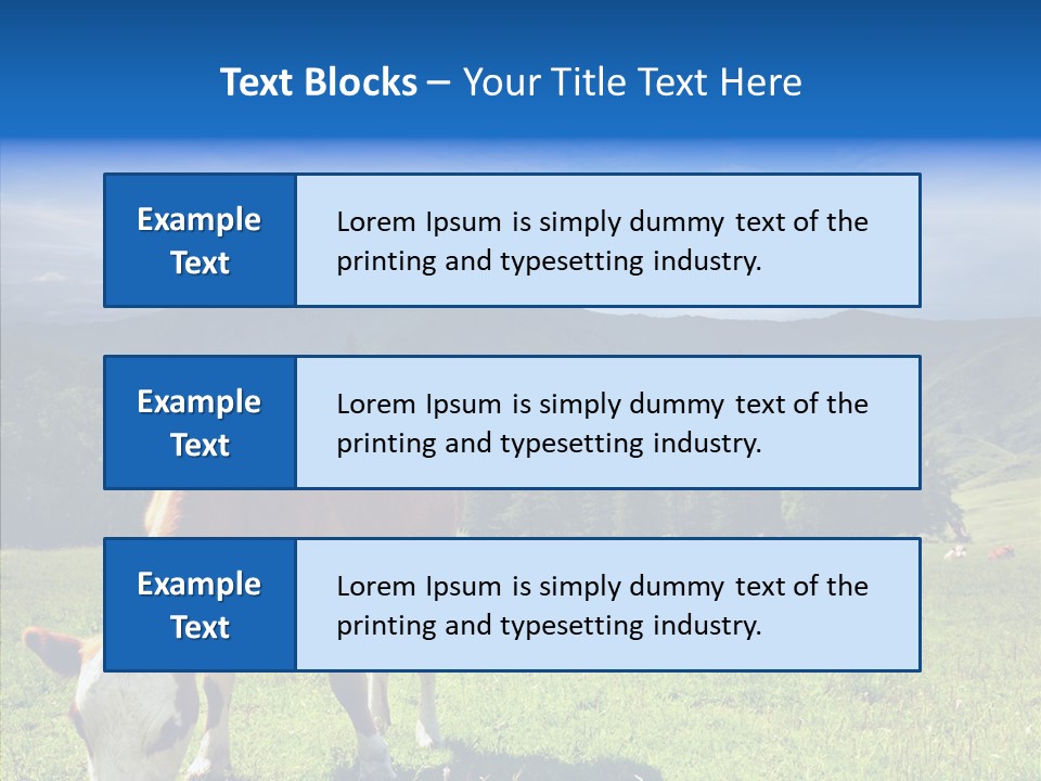 Herd Altai Forest PowerPoint Template