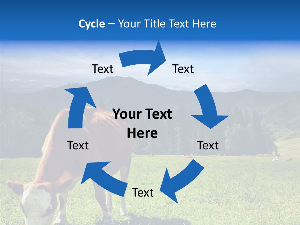 Herd Altai Forest PowerPoint Template