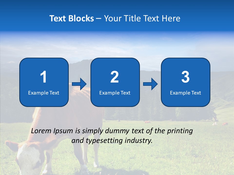 Herd Altai Forest PowerPoint Template
