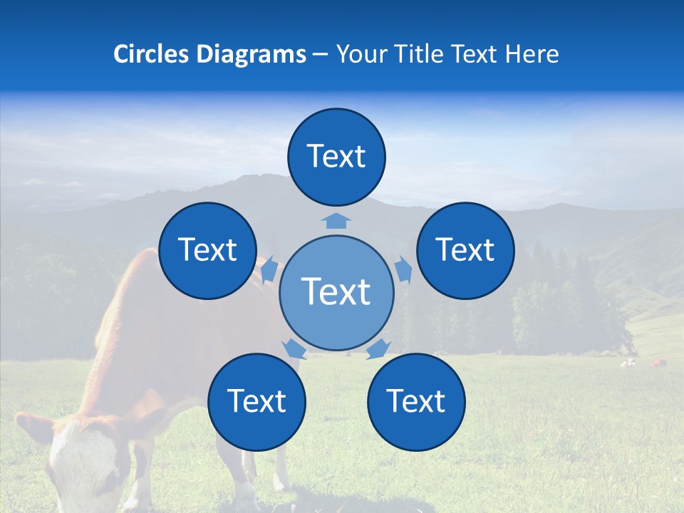 Herd Altai Forest PowerPoint Template