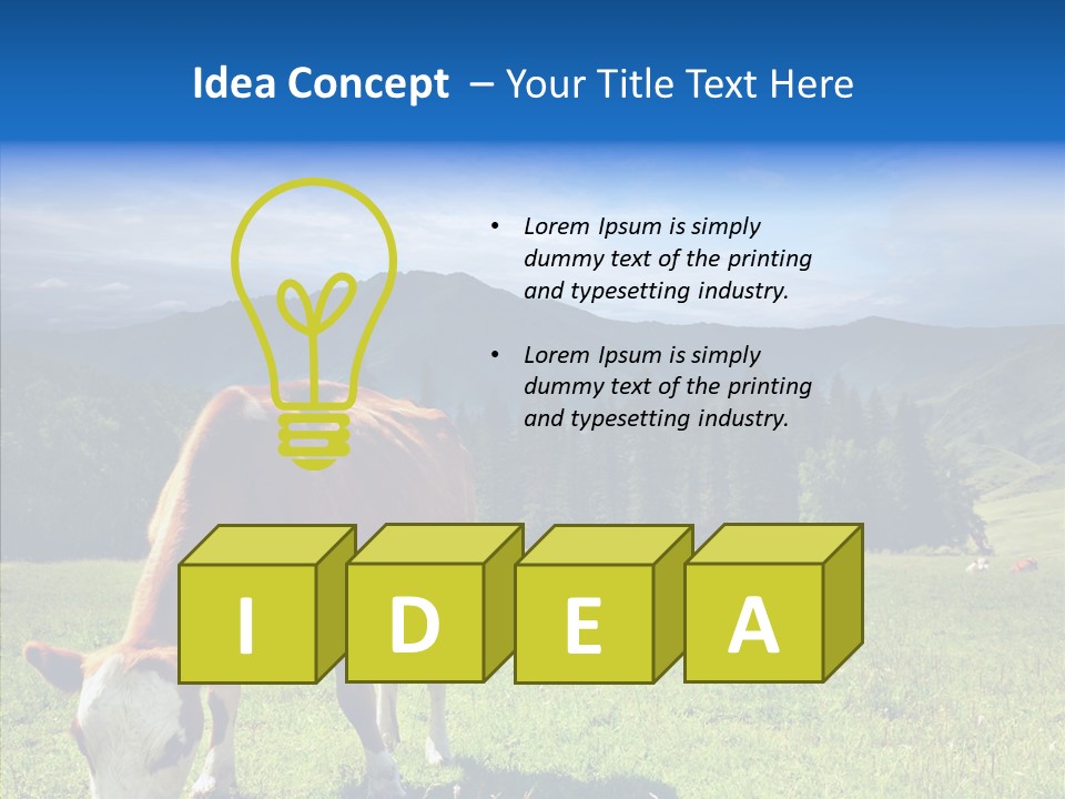 Herd Altai Forest PowerPoint Template