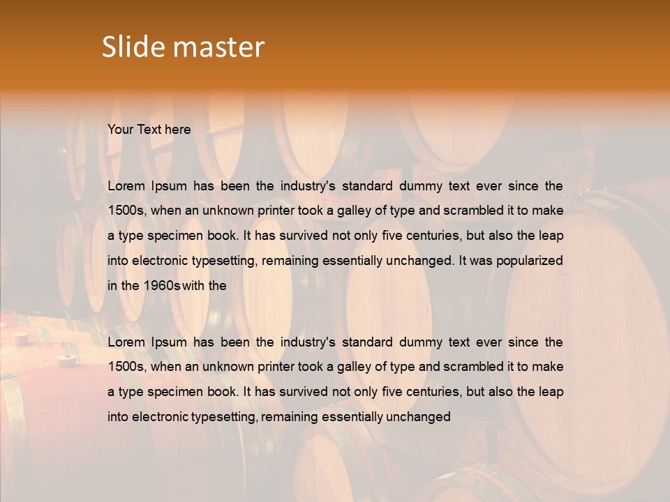 Stationary Lamp Grape PowerPoint Template