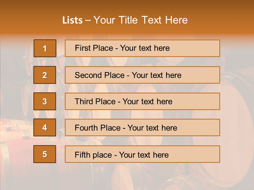 Stationary Lamp Grape PowerPoint Template