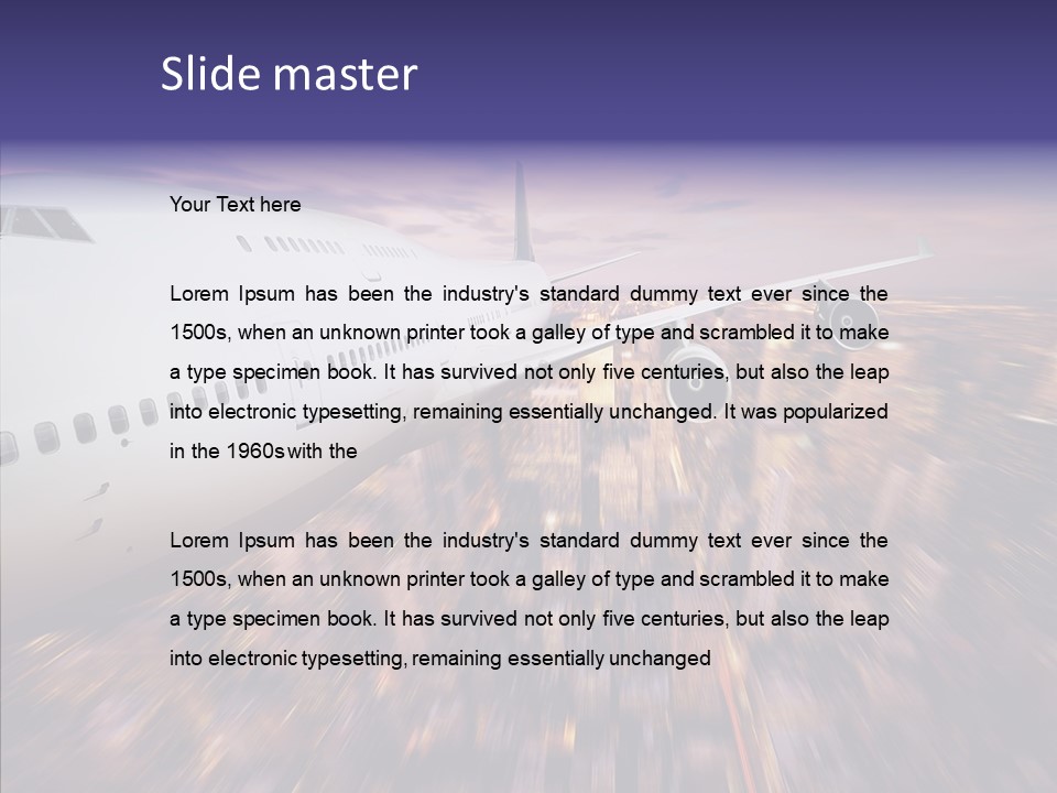 Aviation Cargo Air PowerPoint Template