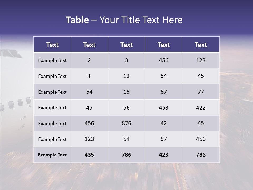 Aviation Cargo Air PowerPoint Template