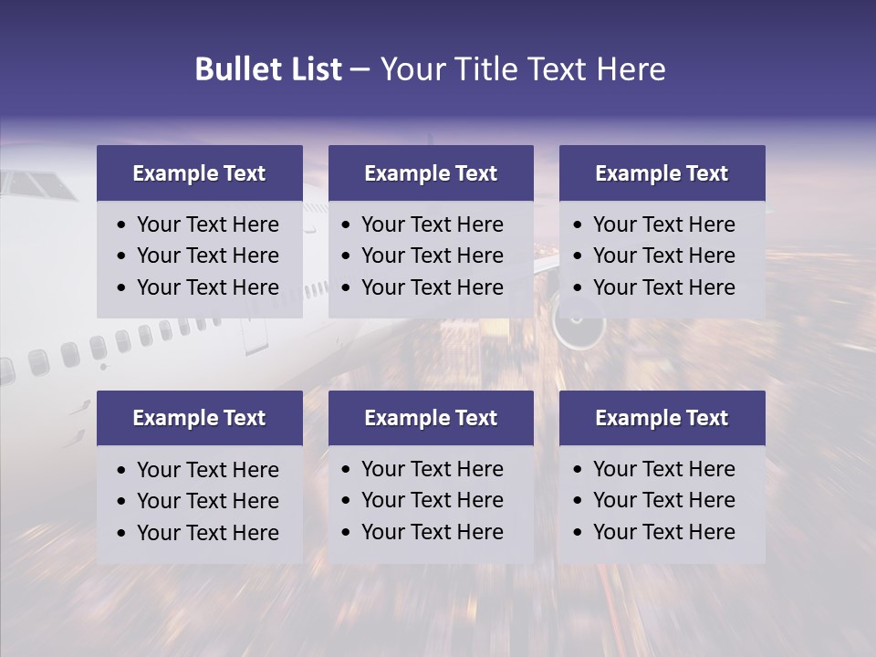 Aviation Cargo Air PowerPoint Template