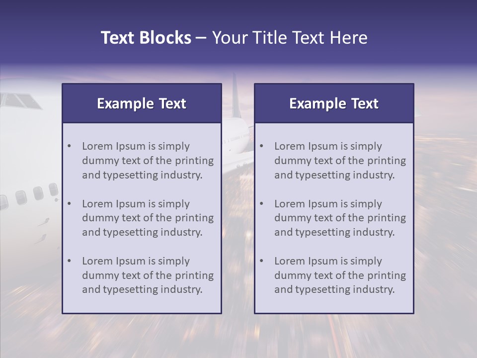 Aviation Cargo Air PowerPoint Template
