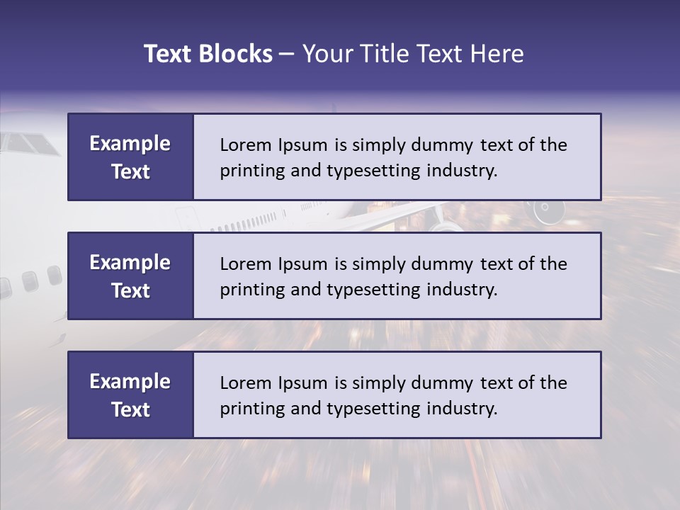Aviation Cargo Air PowerPoint Template
