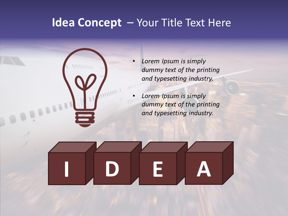 Aviation Cargo Air PowerPoint Template