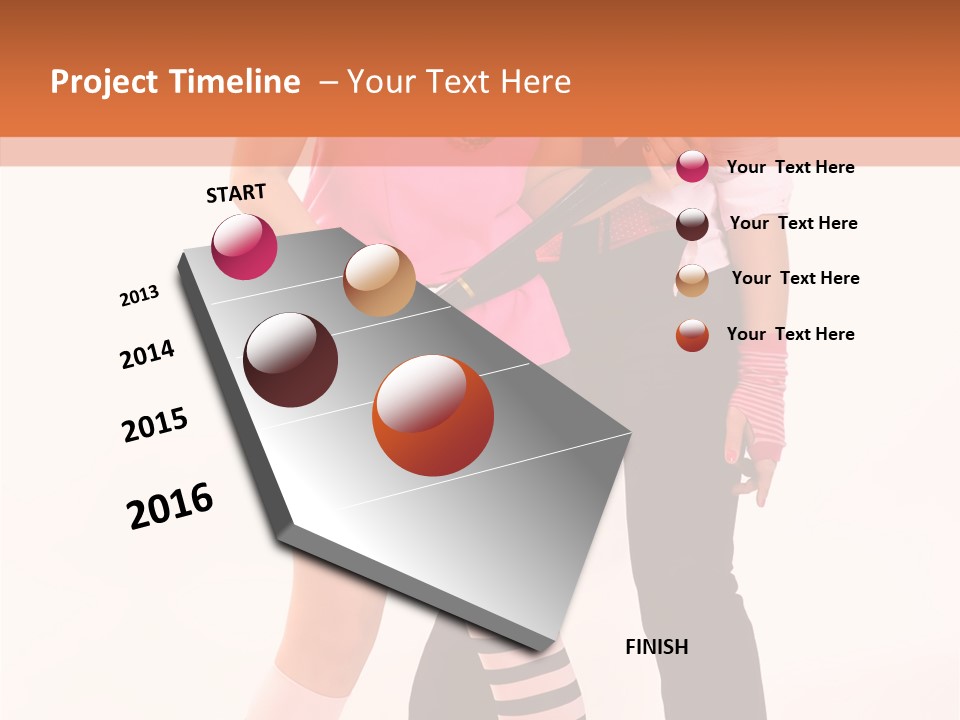 Black Young Beauty PowerPoint Template