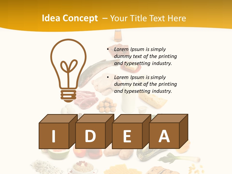 Fat Product White PowerPoint Template