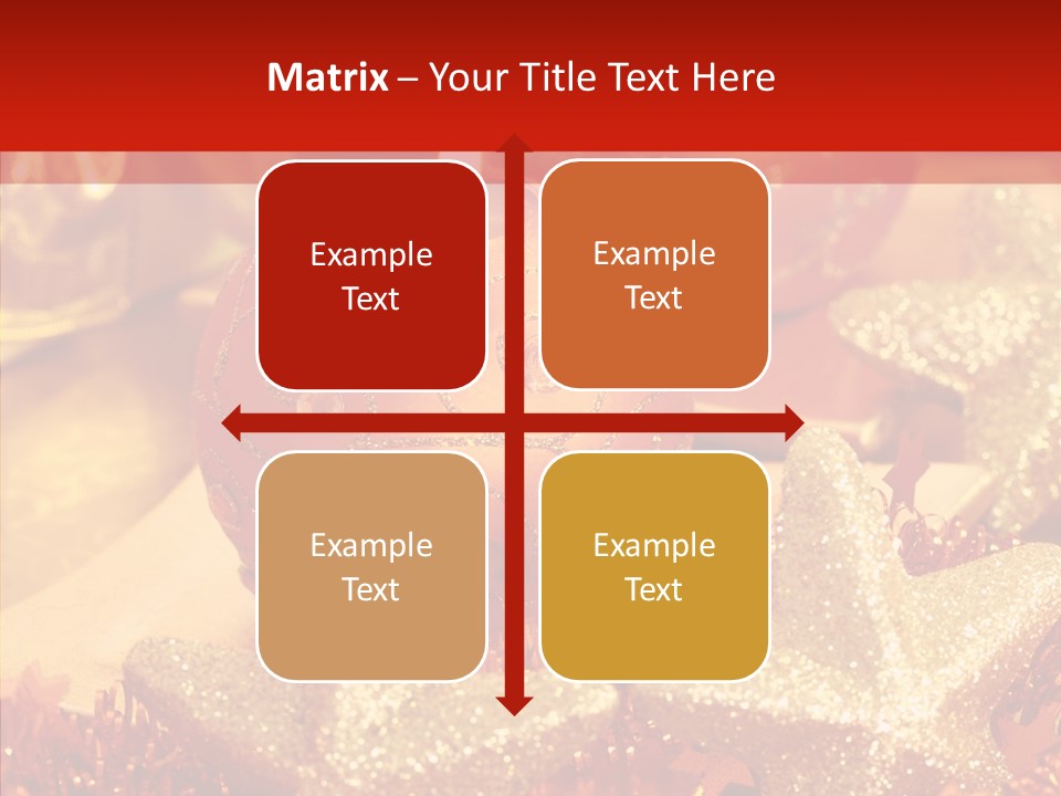 Symbol Gift Star PowerPoint Template