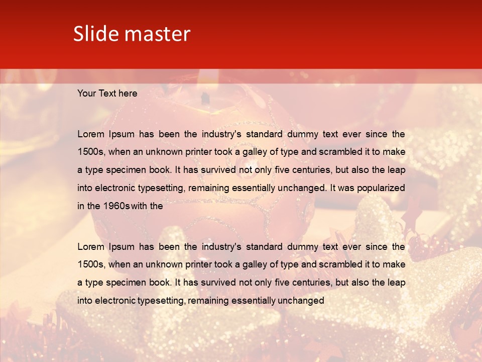 Symbol Gift Star PowerPoint Template